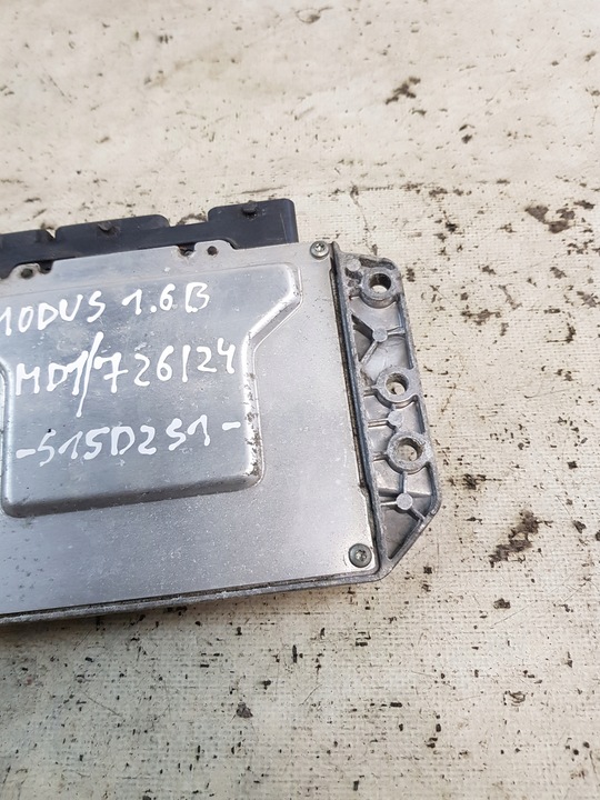 фото №7, Блок управления двигателя modus 1.6b 8200411717 8200376474 21584913-3a