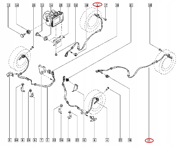 фото №10, Датчик abs trafic iii vivaro b talento nv300 2014- зад оригинал