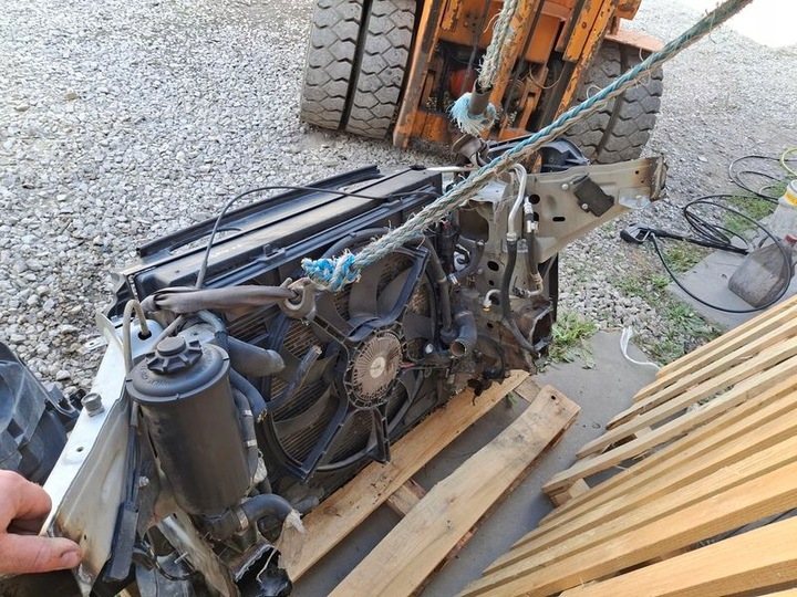 фото №13, Bmw x5 e70 4.4 b pas переднє підсилювач радіатор вентилятор балка 7603565