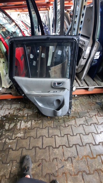 фото №11, Двері лівий зад hyundai santa fe 00r hb