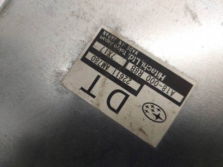 фото №10, Комплект стартовый компьютер блок управления  subaru impreza 3 iii gr, gh, g3 2.0 r