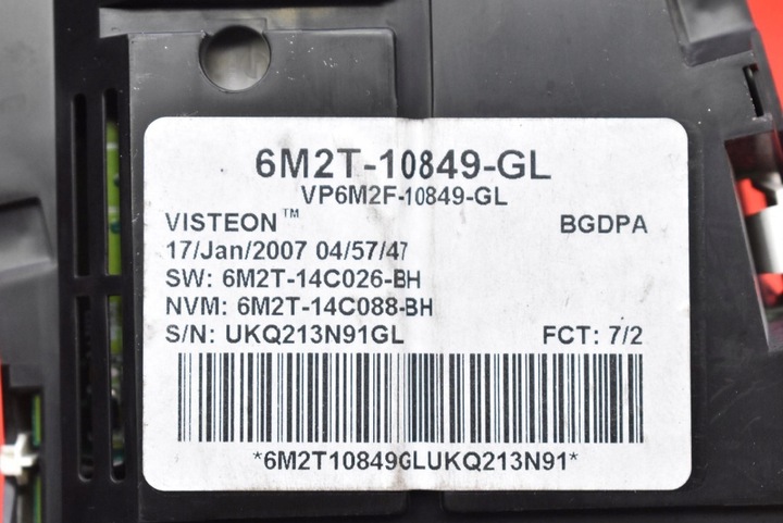 фото №7, Спідометр  прилади eu 6m2t-10849-gl ford s-max mk1 2.0 tdci 140 km 06-10