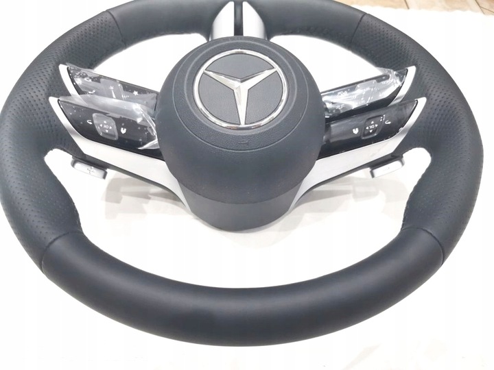 фото №6, Mercedes amg w206 w223 w213 w257 w167 кермо + подушка безпеки чорна нитка