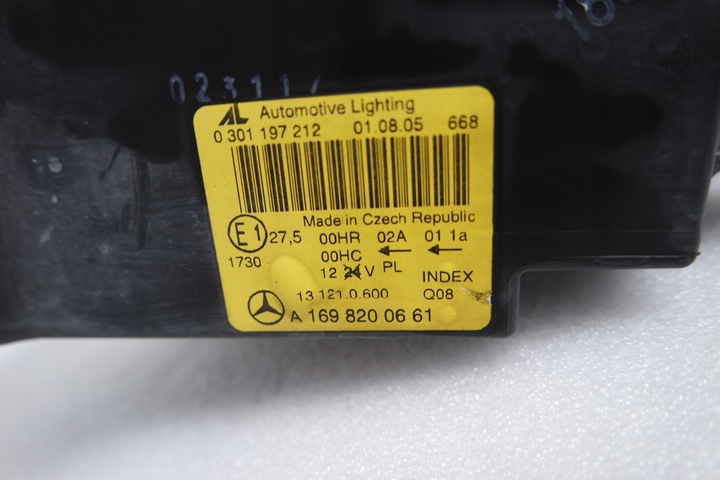 фото №6, Лампа перед ліва лінза mercedes a клас w169 європа