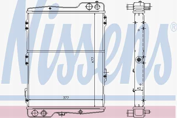 фото №16, Радиаторов двигателя nissens 60442 893121251g