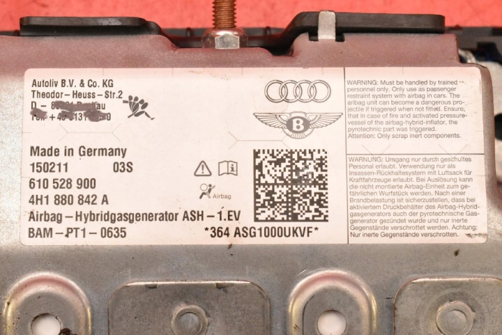 фото №7, Подушка  повітряна подушка пасажира колінна 4h1880842a audi a8 d4 10-14