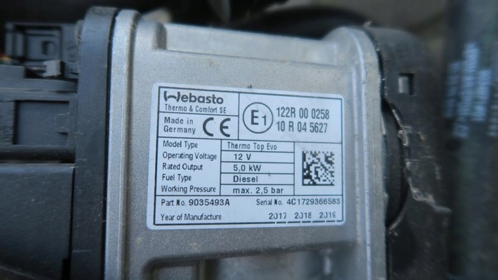 фото №3, Ford focus mk4 вебасто обігрів стояночний оригінал дизель