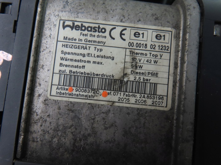 фото №9, Вебасто vw touran i 1k0815065r 9008372c