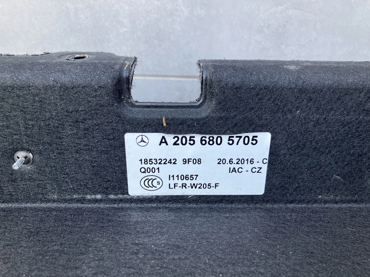 фото №2, Підлога багажника mercedes c клас w205