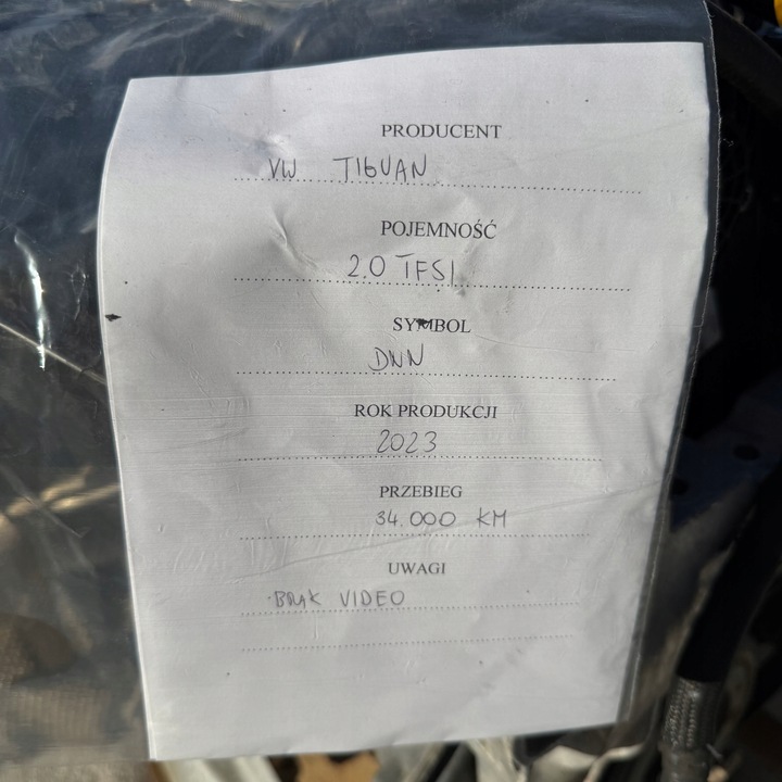 фото №9, Двигатель комплектный audi a3 vw golf tiguan seat leon 2.0 tsi tfsi tsi