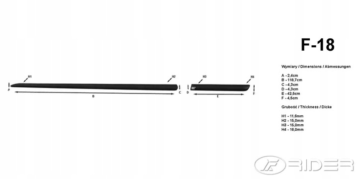 фото №9, Kia pro cee'd 07-11 планки боковые