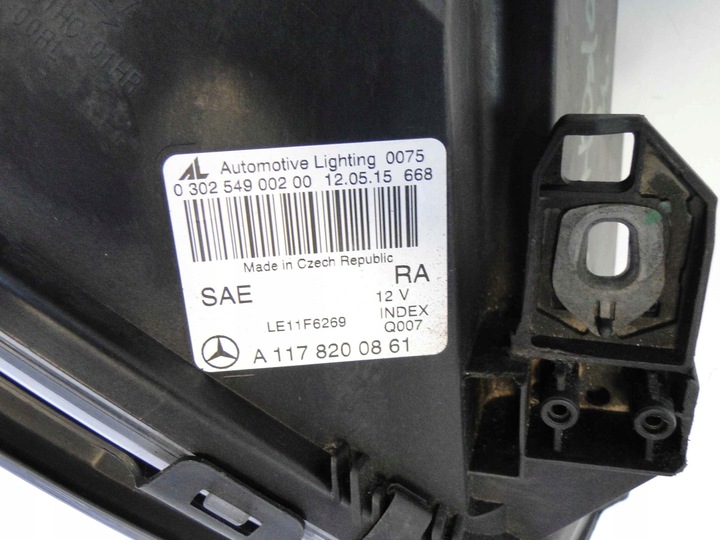 фото №10, Mercedes cla 117 лампа права звичайна h7 usa