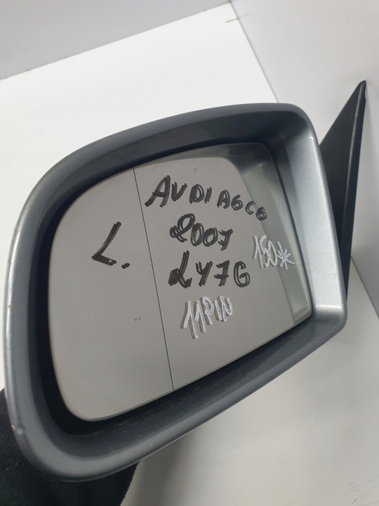 фото №6, Зеркало левая 11 pin audi a6 c6 код краски ly79