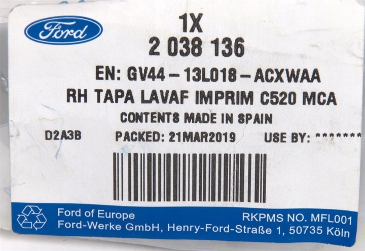 фото №12, Заглушка омывателя фара правая kuga 13-20