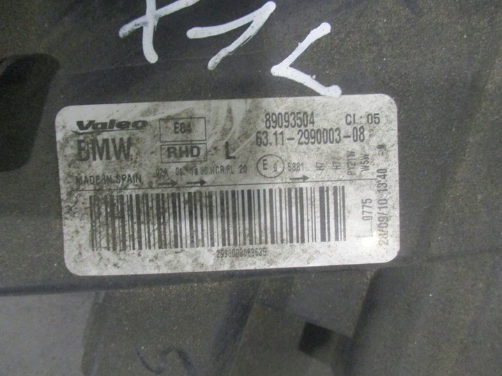 фото №6, Лампа фара лівий bmw e84 x1 оригінал