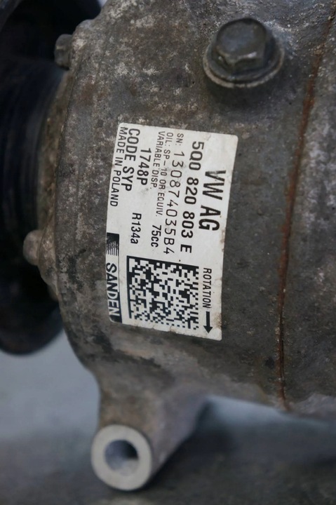 фото №8, Компресор кондиціонера vw polo 1.2 v 6r 5q0820803e