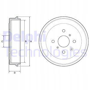 фото №2, Bf506 delphi барабан гальмівний