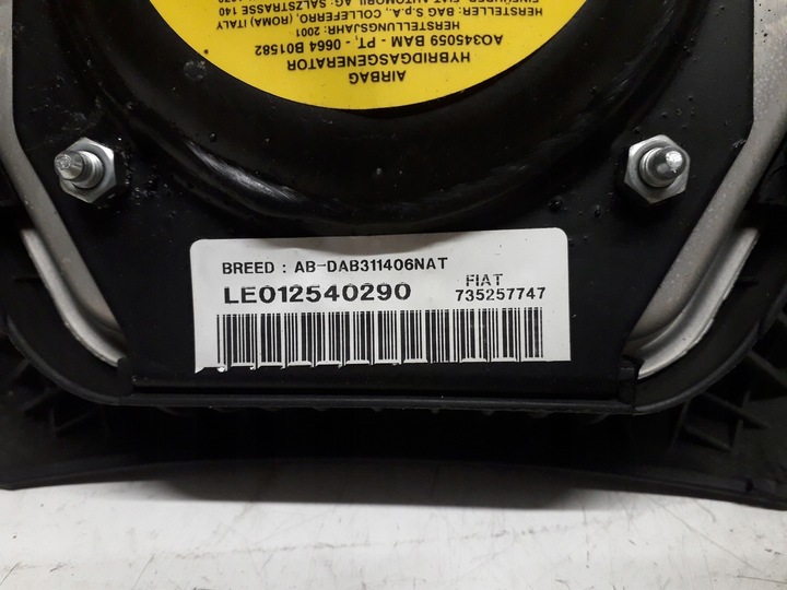 фото №14, Lancia lybra 99-05 консоль панель подушки датчик подушка безпеки ремені