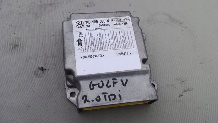 фото №1, Модуль подушок air bag vw golf v 1k0909605n