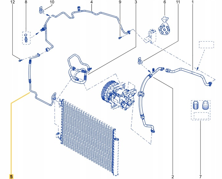 фото №13, Шланг кондиціонера dacia duster ii 1.3 tce