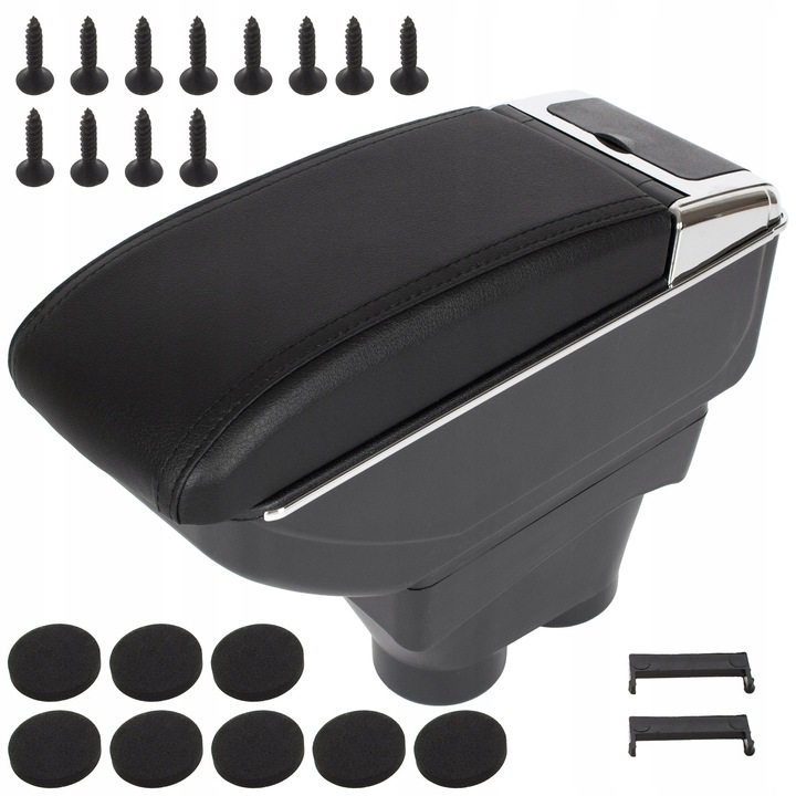 фото №1, Підлокітник чорний екошкіра do peugeot 208 2012-2019