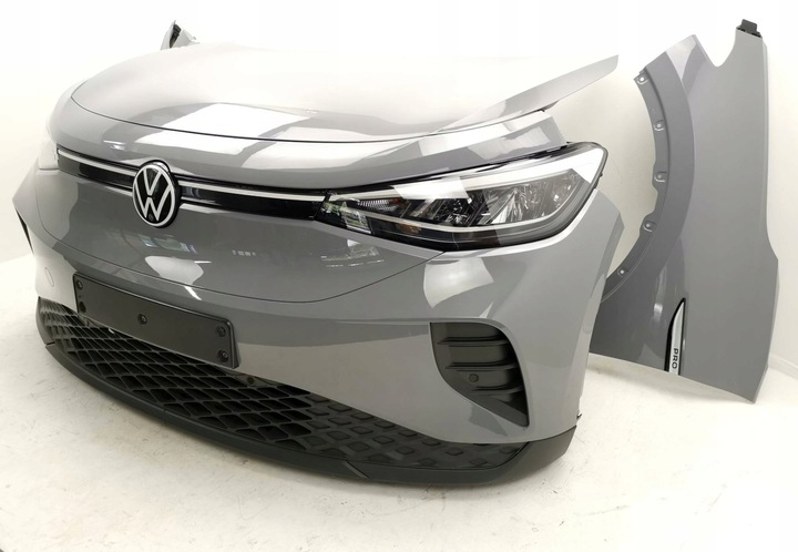фото №1, Комплектный перед vw id.4 4xpdc капот крылья лампы pas переднее la7c серый