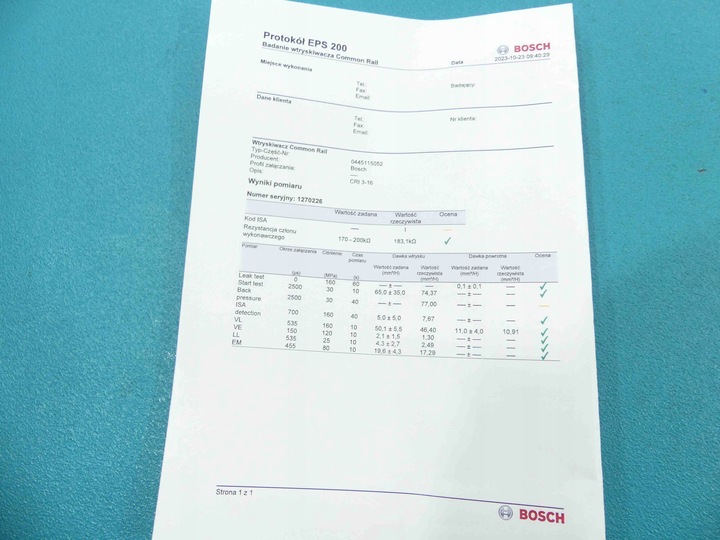 фото №3, Тест інжектор audi q7 4l 0445115052 3.0 tdi v6