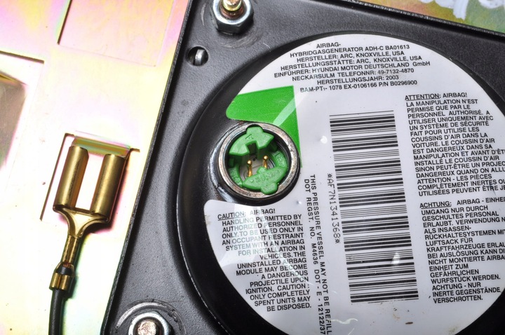 фото №6, Hyundai купе ii gk tiburon подушка безопасности водителя подушка безопасности