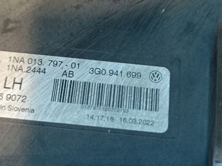 фото №13, Vw passat b8 вариант 2.0 tdi 110kw 2022 r бампер перед lc9x 3g0807217al