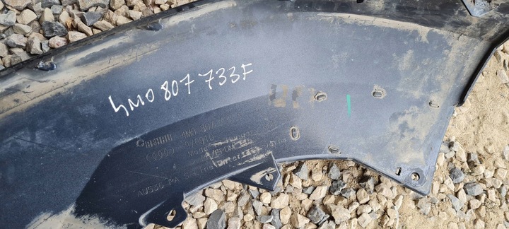 фото №7, Sq7 4m рестайлінг q7 накладка спойлер бампера перед sline lz7s 4m0807733f