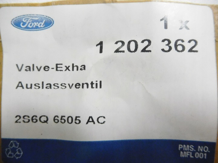 фото №7, Клапан випускний ford fiesta fusion oem номер 1202362