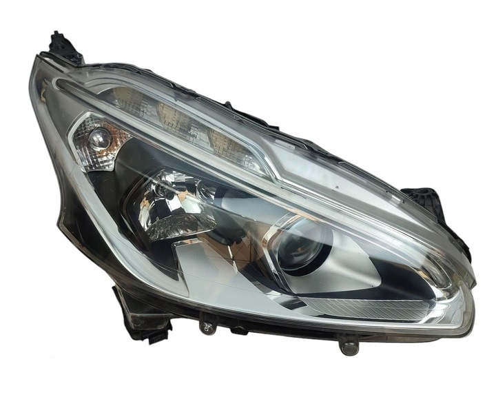 фото №1, Лампа фара правый перед линза + led peugeot 208 i рестайлинг 15-19 eu