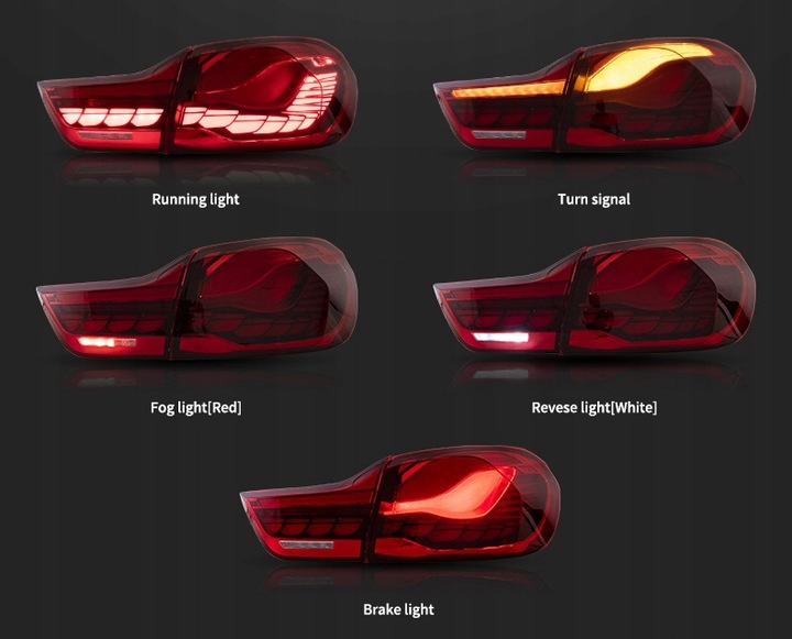 фото №16, Модуль задніх світла автомобільних повний led do bmw 4 m4 f32 f33 f36 f82 f83 2013-2020