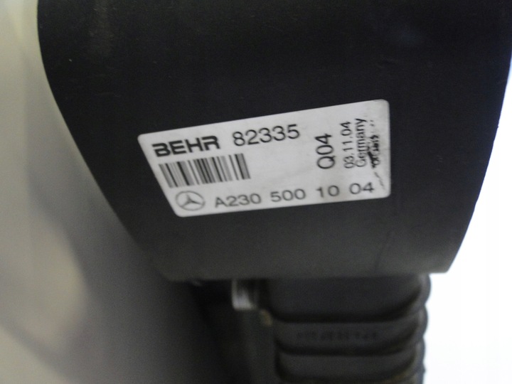 фото №11, Mercedes sl 500 r230 230 передній рестайлінг радіаторів води рідини