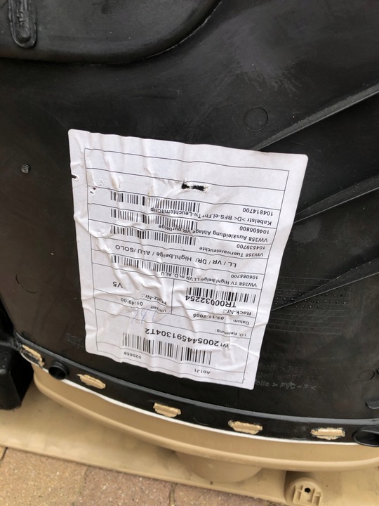 фото №15, Vw touran i обшивки tapiecerki дверь правый левый перед зад