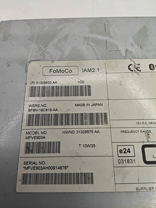 фото №3, Volvo v60 модуль радіо радіопрогравач cd 31328803aa