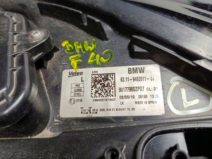 фото №12, Фари лампи комплект bmw 1 f40 повний led 9482811-07 9482812-07 оригінал
