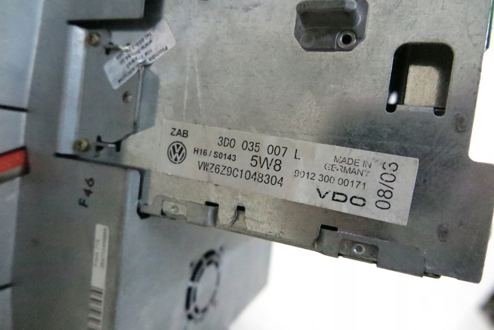 фото №8, Радіо навігація навігація панель кондиціонера volkswagen phaeton 3d0035007l