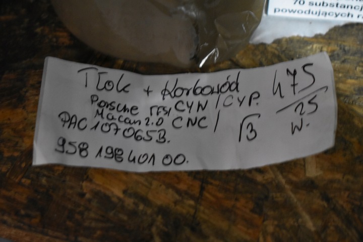 фото №5, Поршень шатун двигуна cnc cyn cyp porsche macan 2.0 tfsi 1