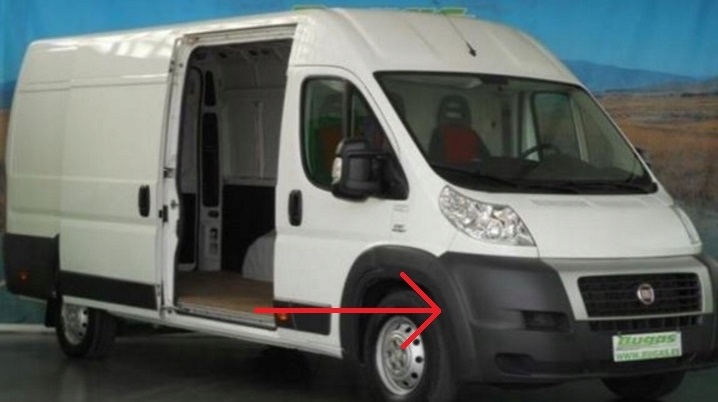 фото №11, Накладка бампера fiat ducato 06- перед ліва