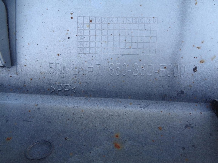 фото №13, Накладка планка порогова поріг лівий honda civic 7 vii рестайлінг hb 5d 04- nh623m