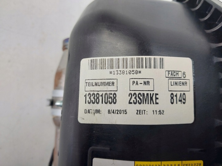 фото №6, Подушка подушка пассажира 13381058 opel zafira c