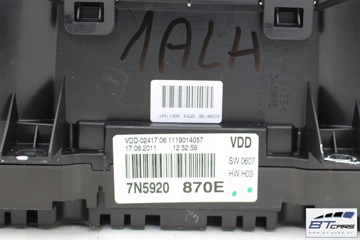 фото №7, Seat alhambra прилади спідометр дизель 7n5920870e 7n5 920 870 e манометр спідометр