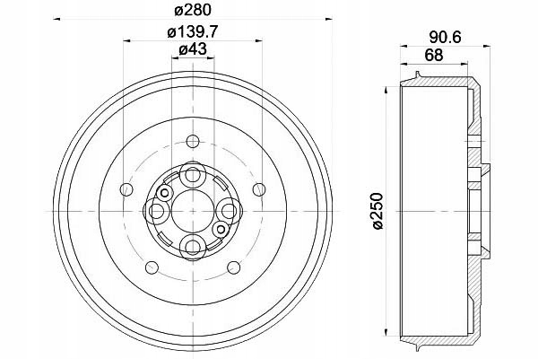 фото №2, Textar комплект bębnów тормозных 0k01125251b 0k01