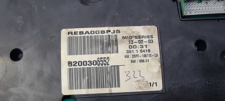 фото №6, Спідометр  панель приладів 8200306552 renault megane ii
