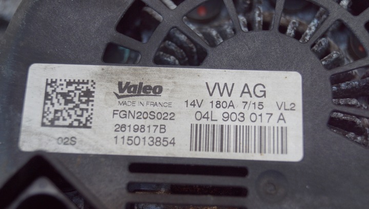 фото №12, Генератор audi a4 b8 a5 8t 2.0 tdi 04l903017a