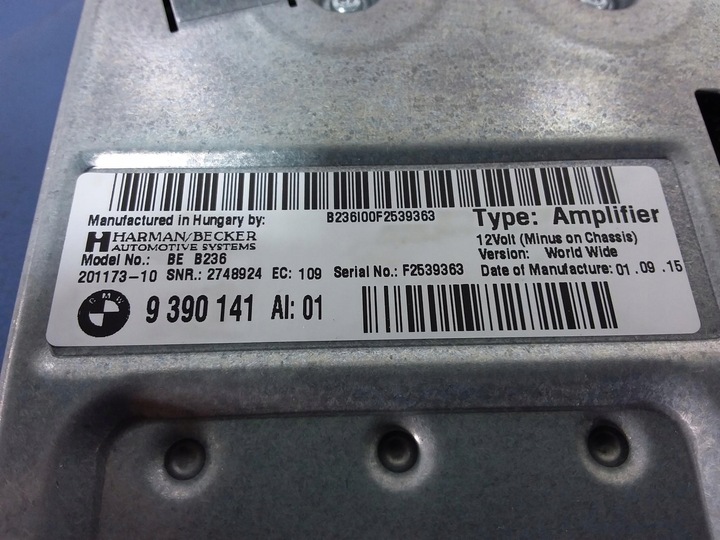 фото №6, Bmw 7 g11 g12 підсилювач top hifi harman 9390141