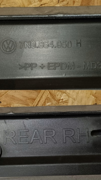 фото №9, Vw sharan ii 7n0 молдинг дверь правая зад 7n0854950h