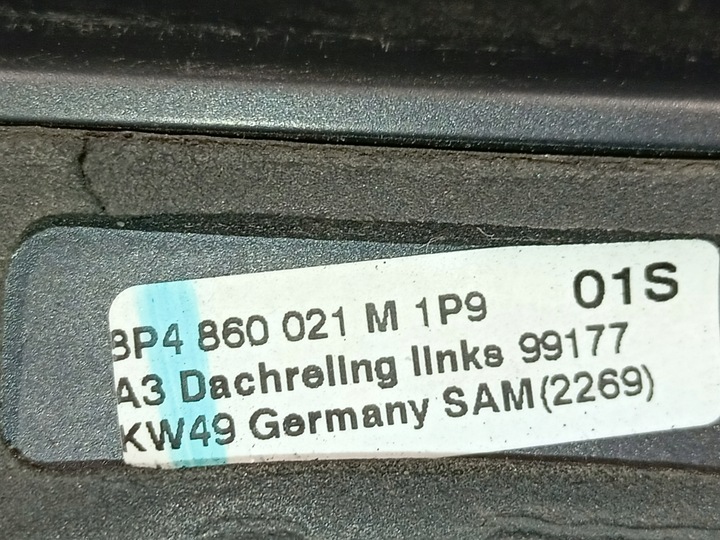 фото №8, Рейлінги дахові чорні audi a3 8p sportback 8p4860022m 8p4860021m