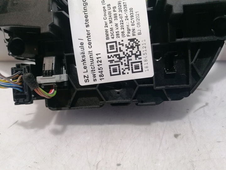 фото №7, Bmw f44 g42 g87 g02 g09 f90 стрічка кермо підкермові важелі 5a32043